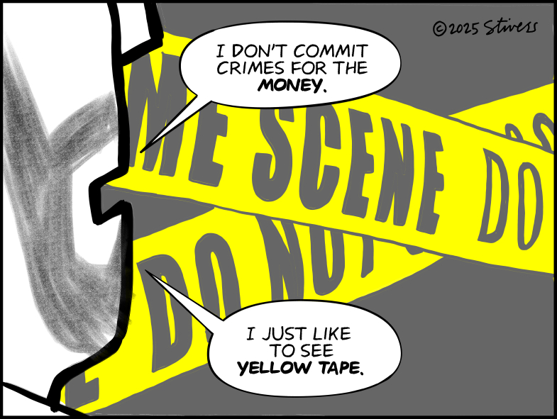 I just like yellow tape